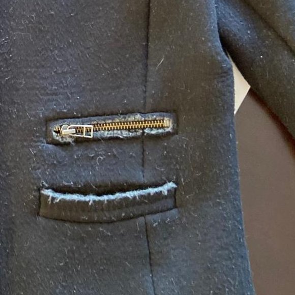 Sundance Jacket Womens Charcoal Black Sweater Back Wool Alpaca Blend, Size M - Picture 3 of 6